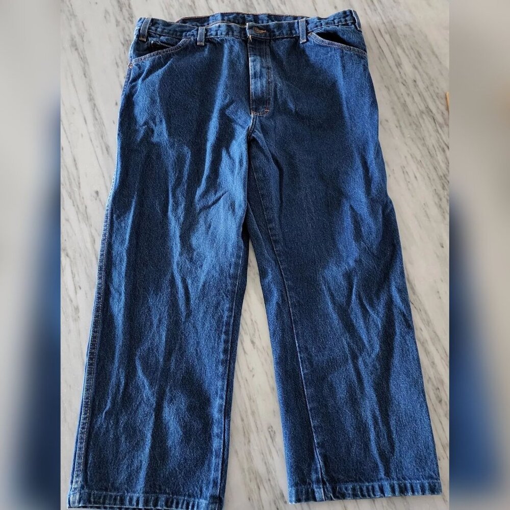 Dickies Jeans Adult Size 40x30 Blue Relaxed Fit Straight Leg Pants